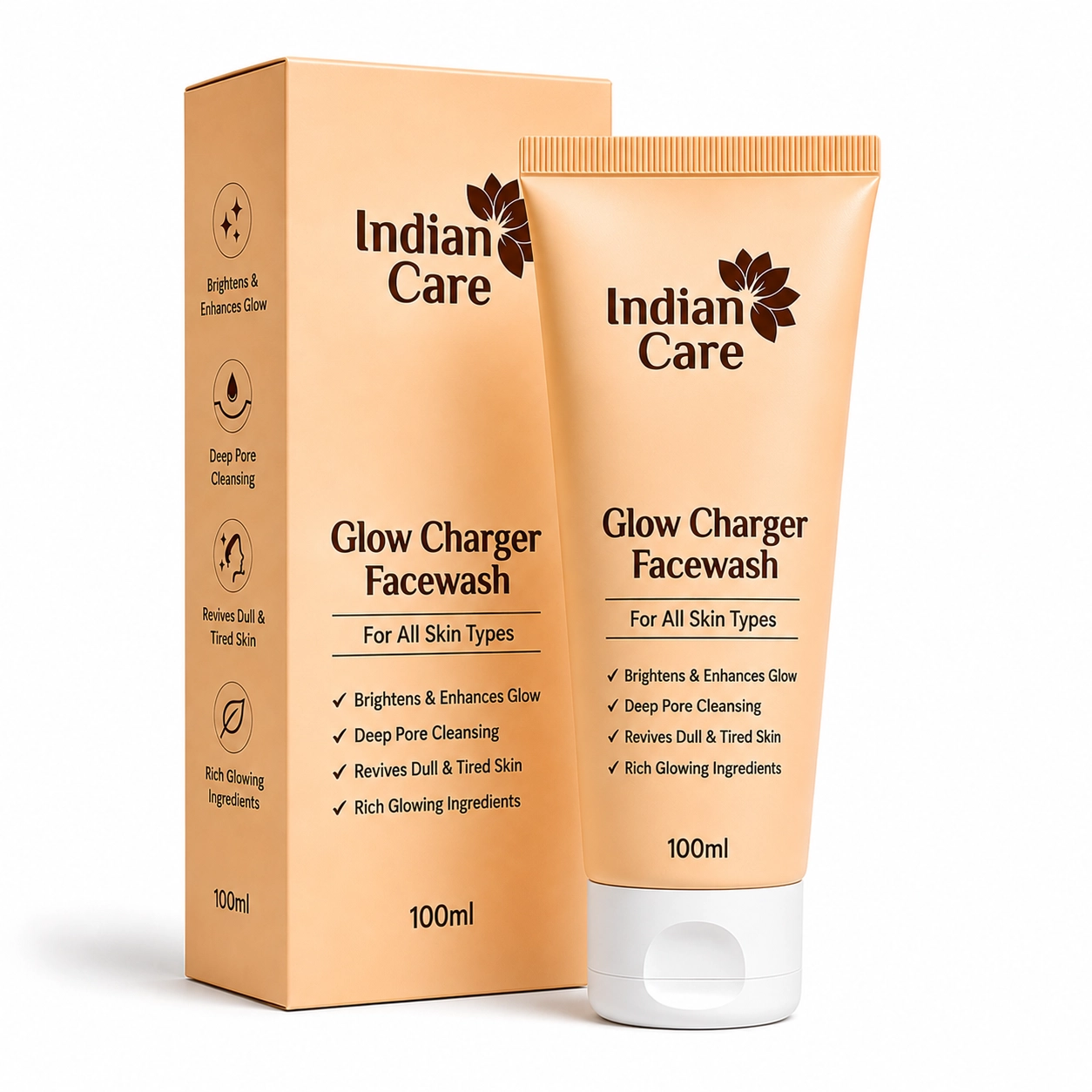 Indian Care Glow charger facewash